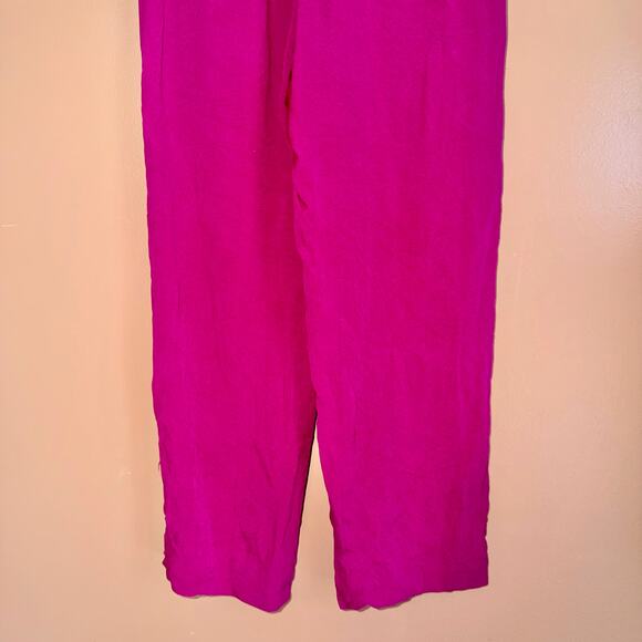 Dana Buchman Petite Women's Silk Magenta Pants - Size 2 - Picture 7 of 8